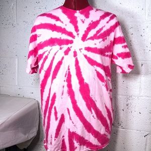 Delta Handmade NWOT Tie Dye Pink Large T-shirt